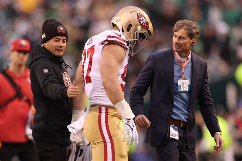 49ers-Eagles pregame notes: Nick Bosa’s toe injury not serious